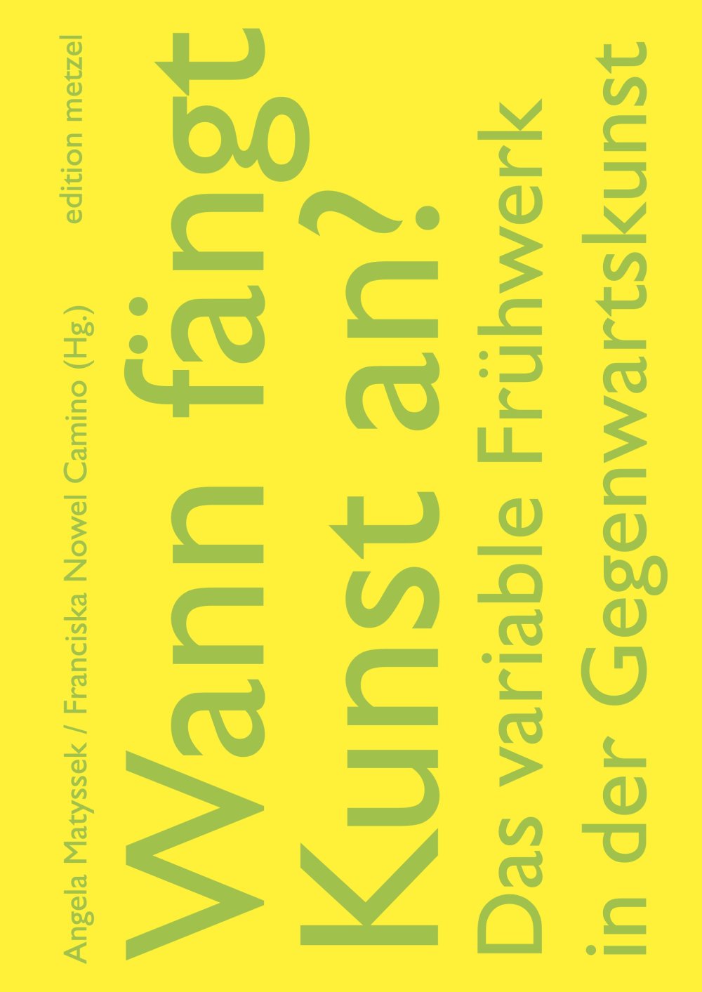 cover: Wann fängt Kunst an?