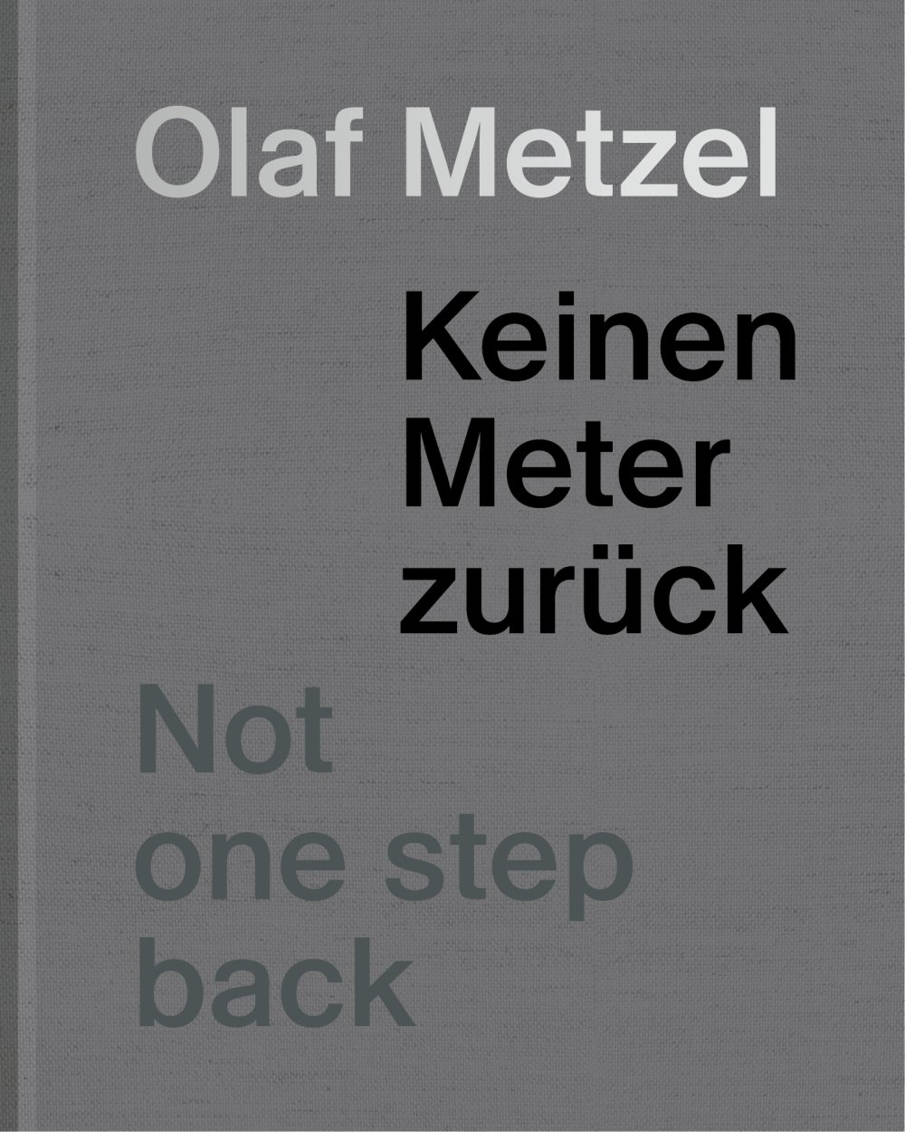 cover: Olaf Metzel 