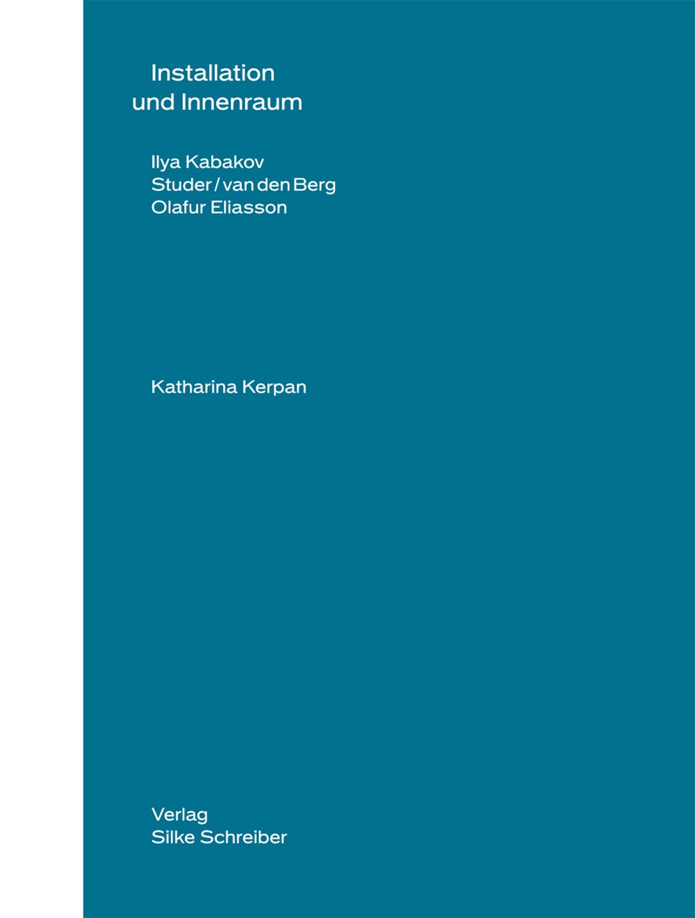 cover: INSTALLATION UND INNENRAUM